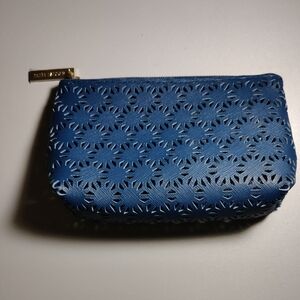 Estee Lauder Blue Floral Cosmetic Bag